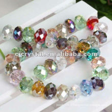 Perles de cristal multicolores